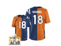 Peyton Manning Youth Jersey - Denver Broncos #18 Broncos Colts Two Tone Super Bowl 50 Bound Nike NFL