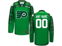 Philadelphia Flyers Reebok St. Patrick's Day Replica Custom Jersey - Green