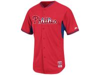 Philadelphia Phillies Majestic Authentic Collection On-Field Cool Base Batting Practice Jersey - Red