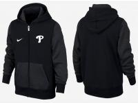 Philadelphia Phillies Nike Logo Zipper Campaign Hoodie - Black