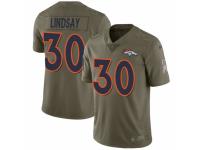 Phillip Lindsay Men's Denver Broncos Nike 2017 Salute to Service Jersey - Limited Green