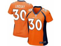 Phillip Lindsay Women's Denver Broncos Nike Team Color Jersey - Game Orange