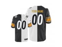 Pittsburgh Steelers Customized Men's Jersey - Team/Road Two Tone Nike NFL Elite