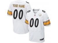 Pittsburgh Steelers Customized Men's Road Jersey - White Nike NFL Elite