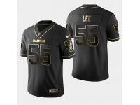 Raiders #55 Marquel Lee Men's Black Golden Edition Stitched Jersey