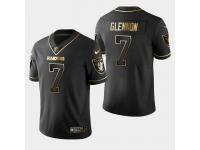 Raiders #7 Mike Glennon Men's Black Golden Edition Stitched Jersey