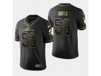 Ravens #56 Terrell Suggs Men's Black Golden Edition Stitched Jersey