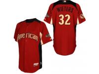 Red Matt Wieters Men #32 Majestic MLB Baltimore Orioles American League 2011 All-Star BP Jersey