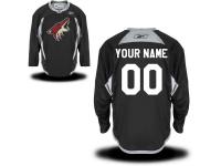 Reebok Arizona Coyotes Men's Practice Alternate Custom Jersey - Black