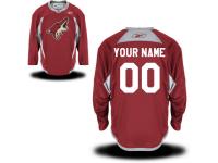 Reebok Arizona Coyotes Men's Practice Team Custom Jersey - Burgundy