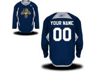 Reebok Florida Panthers Men's Practice Alternate Custom Jersey - Royal Blue