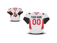 Reebok Ottawa Senators Youth Replica Away Custom Jersey - White