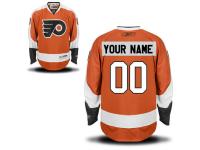 Reebok Philadelphia Flyers Men's Premier Home Custom Jersey - Orange