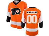 Reebok Philadelphia Flyers Youth Replica Home Custom Jersey - Orange