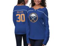 Reebok Ryan Miller Buffalo Sabres Women's Fan Diva Jersey Shirt - Royal Blue