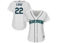 Robinson Cano Seattle Mariners Majestic Women's 2015 Cool Base Player Jersey - White