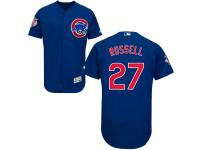 Royal Addison Russell Men #27 Majestic MLB Chicago Cubs Flexbase Collection Jersey