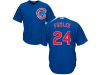 Royal Blue Dexter Fowler Men #24 Majestic MLB Chicago Cubs Cool Base Alternate Jersey