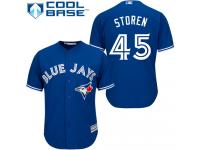 Royal Blue Drew Storen Men #45 Majestic MLB Toronto Blue Jays Cool Base Alternate Jersey