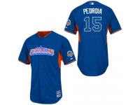 Royal Blue Dustin Pedroia Men #15 Majestic MLB Boston Red Sox American League 2013 All-Star BP Jersey