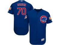 Royal Blue Joe Maddon Men #70 Majestic MLB Chicago Cubs Flexbase Collection Jersey