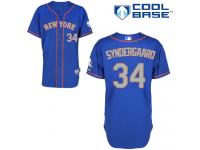 Royal Blue Noah Syndergaard Men #34 Majestic MLB New York Mets Cool Base Alternate Road Jersey