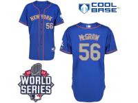 Royal Blue Tug McGraw Men #56 Majestic MLB New York Mets 2015 World Series Cool Base Alternate Road Jersey