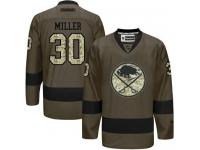 Sabres #30 Ryan Miller Green Salute to Service Stitched NHL Jersey