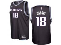 Sacramento Kings #18 Omri Casspi 2016-17 Seasons Black Alternate New Swingman Jersey