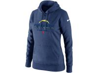 San Diego Charger Women Nike Critical Victory Pullover Hoodie Dark Blue