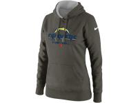 San Diego Charger Women Nike Critical Victory Pullover Hoodie Dark Grey