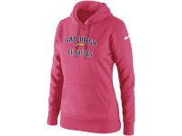 San Diego Charger Women Nike Heart & Soul Pullover Hoodie Pink