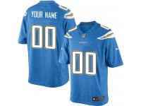 San Diego Chargers Customized Men's Alternate Jersey - Electric Blue Nike NFL Limited