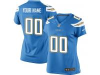 San Diego Chargers Customized Women's Alternate Jersey - Electric Blue Nike NFL Limited