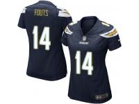 San Diego Chargers Dan Fouts Women's Home Jersey - Navy Blue Nike NFL #14 Game