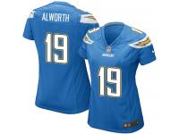 San Diego Chargers Lance Alworth Women's Alternate Jersey - Electric Blue Nike NFL #19 Game