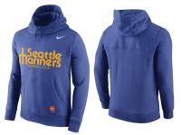 Seattle Mariners Nike Logo Performance Pullover Hoodie - Blue