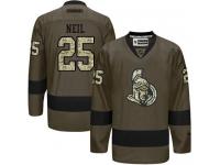 Senators #25 Chris Neil Green Salute to Service Stitched NHL Jersey