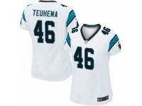 Sione Teuhema Women's Carolina Panthers Nike Jersey - Game White