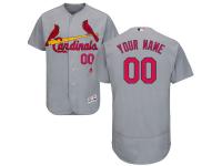St. Louis Cardinals Majestic Flexbase Authentic Collection Custom Jersey - Gray
