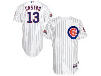 Starlin Castro Chicago Cubs Majestic 6300 Player Cool Base Authentic Jersey - White Royal