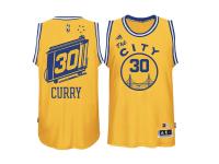 Stephen Curry Golden State Warriors adidas Current Player Hardwood Classics Swingman Performance Jersey - Gold