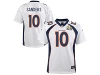 Super Bowl 50 #10 Emmanuel Sanders Denver Broncos Alternate Jersey _ Nike Youth White NFL Game