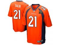 Super Bowl 50 #21 Aqib Talib Denver Broncos Home Jersey _ Nike Youth Orange NFL Game