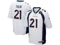 Super Bowl 50 #21 Aqib Talib Denver Broncos Road Jersey _ Nike Youth White NFL Game