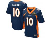 Super Bowl 50 Men Nike NFL Denver Broncos #10 Emmanuel Sanders Authentic Elite Navy Blue Jersey