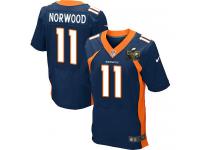 Super Bowl 50 Men Nike NFL Denver Broncos #11 Jordan Norwood Authentic Elite Navy Blue Jersey