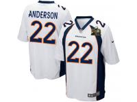 Super Bowl 50 Men Nike NFL Denver Broncos #22 C.J. Anderson Road White Game Jersey