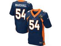 Super Bowl 50 Men Nike NFL Denver Broncos #54 Brandon Marshall Authentic Elite Navy Blue Jersey