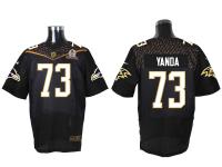 Super Bowl 50 Nike Baltimore Ravens #73 Marshal Yanda Men Elite Black Jerseys